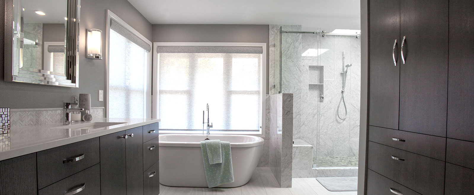 Renovated and redesigned bathroom in Portland home