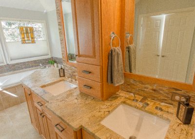 double vanity sinks traditional bathroom